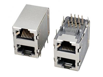 RJ45-8P8C 2x1 Jack
